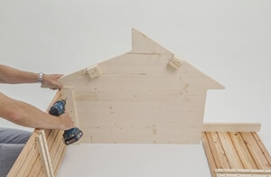 Mähroboter Garage RoboGard Home aus Holz - für alle gängigen Rasenroboter - 
