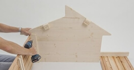 Mähroboter Garage RoboGard Home aus Holz - für alle gängigen Rasenroboter -