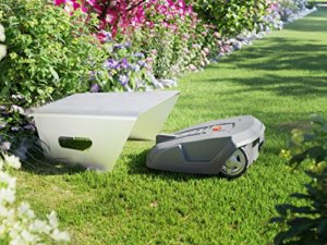 Mähroboter Garage für Rasenroboter ohne Begrenzungsdraht Mähroboter